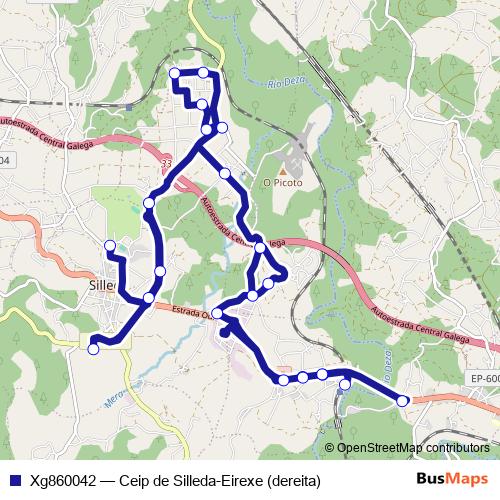 Xg860042 bus Line Map