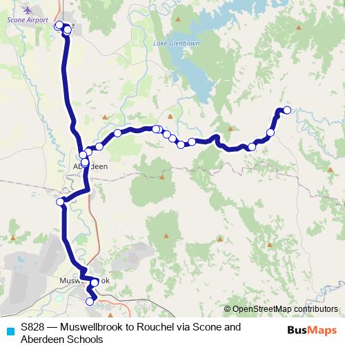 S828 bus Line Map