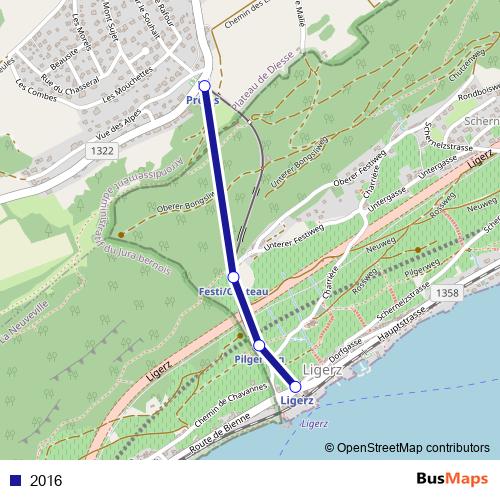 2016 funicular Line Map