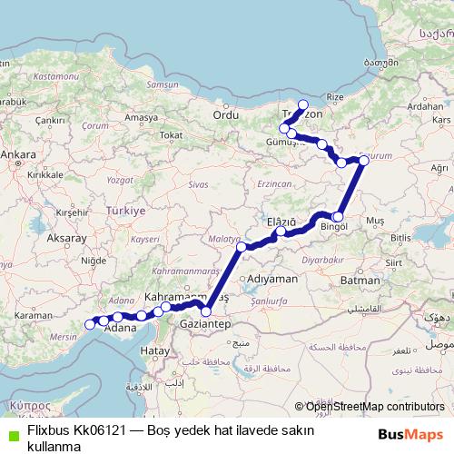 Flixbus Kk06121 bus Line Map