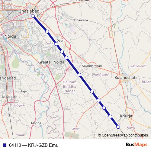 64113 rail Line Map