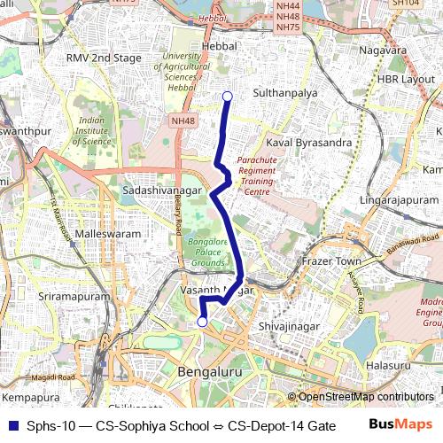 Sphs-10 bus Line Map