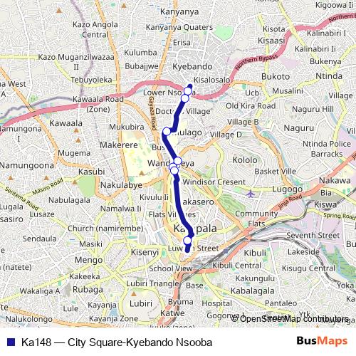 Ka148 bus Line Map