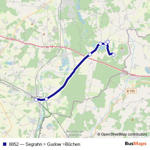 8852 bus Line Map