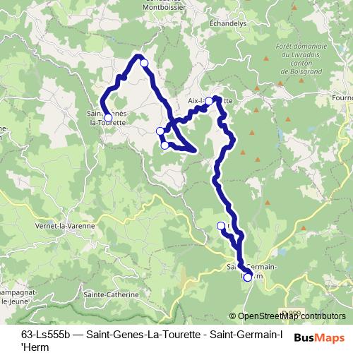 63-Ls555b bus Line Map