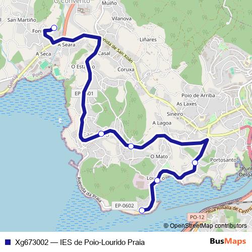 Xg673002 bus Line Map