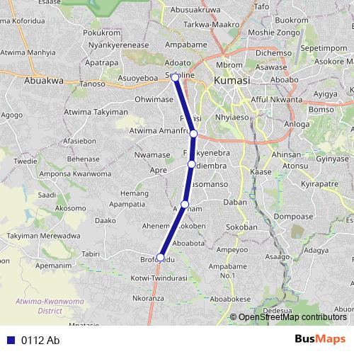 0112 Ab bus Line Map