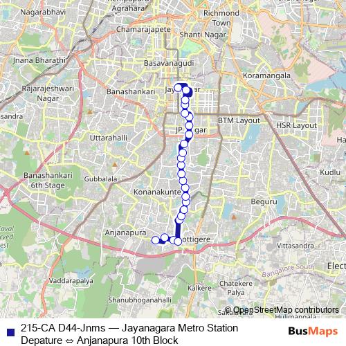 215-CA D44-Jnms bus Line Map