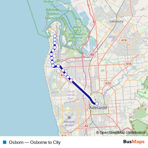 Osborn rail Line Map