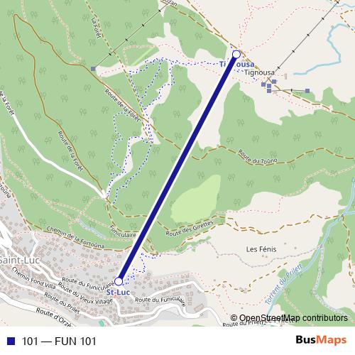 101 funicular Line Map