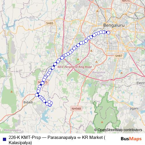 226-K KMT-Prsp bus Line Map