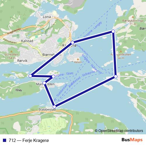 712 ferry Line Map