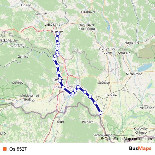 Os 8527 rail Line Map