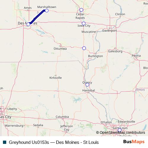 Greyhound Us0153s bus Line Map