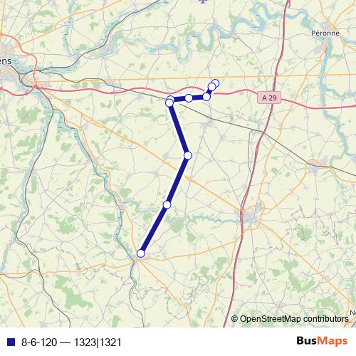 8-6-120 bus Line Map