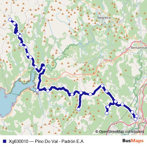 Xg630010 bus Line Map