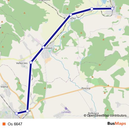 Os 6647 rail Line Map