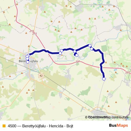 4500 bus Line Map