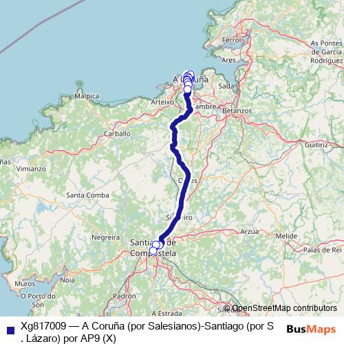 Xg817009 bus Line Map