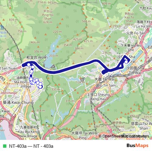 NT-403a bus Line Map
