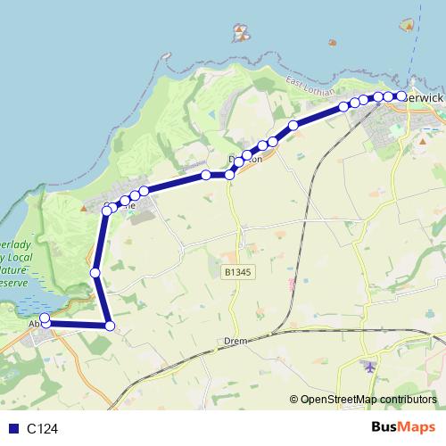 C124 bus Line Map