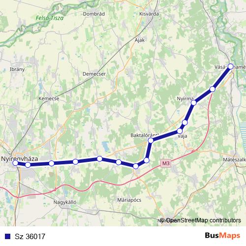 Sz 36017 rail Line Map
