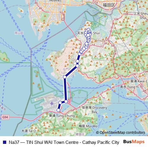 Na37 bus Line Map