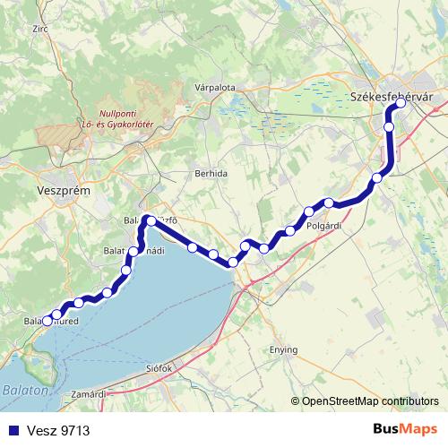 Vesz 9713 rail Line Map