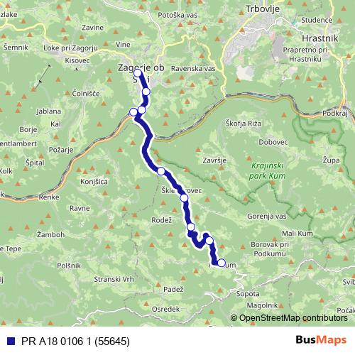 PR A18 0106 1 (55645) bus Line Map