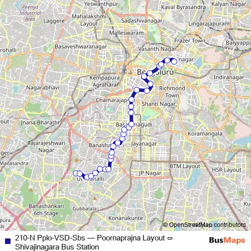 210-N Pplo-VSD-Sbs bus Line Map