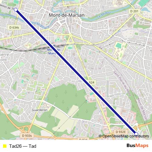 Tad26 bus Line Map