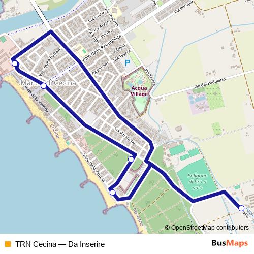 TRN Cecina bus Line Map