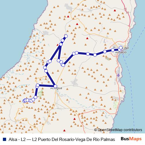 Alsa - L2 bus Line Map