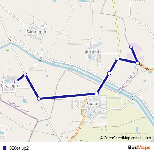 828stlup2 bus Line Map