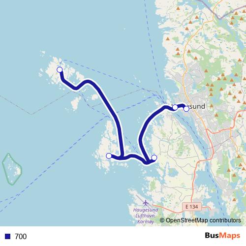 700 ferry Line Map