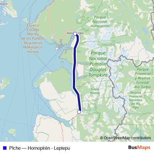 Plche ferry Line Map