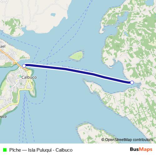 Plche ferry Line Map