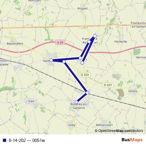 8-14-202 bus Line Map