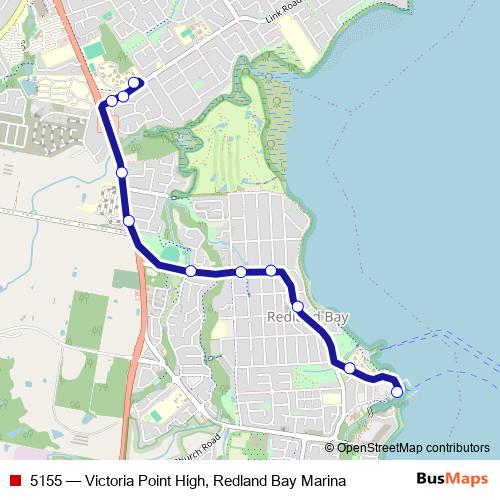 5155 bus Line Map