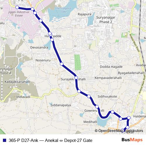 365-P D27-Ank bus Line Map