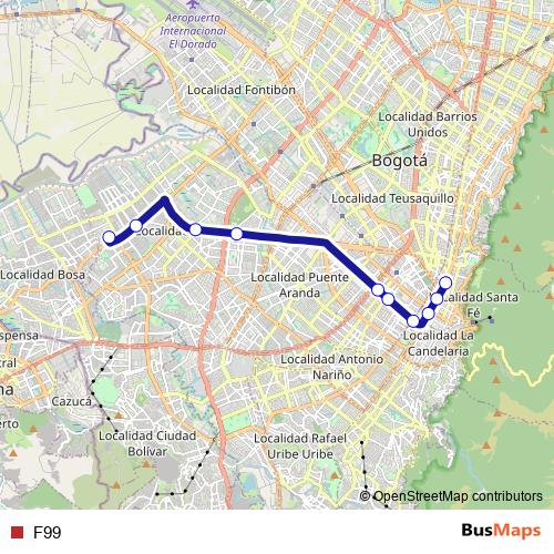 F99 bus Line Map