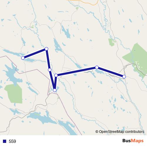 559 bus Line Map