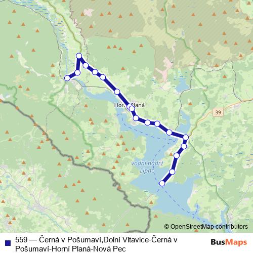 559 bus Line Map