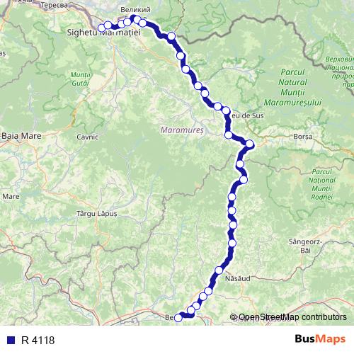 R 4118 rail Line Map