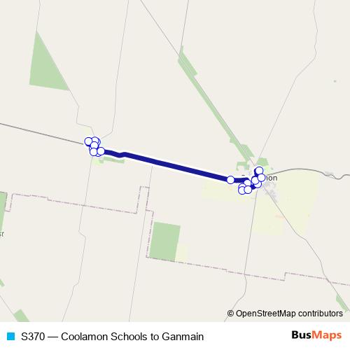 S370 bus Line Map