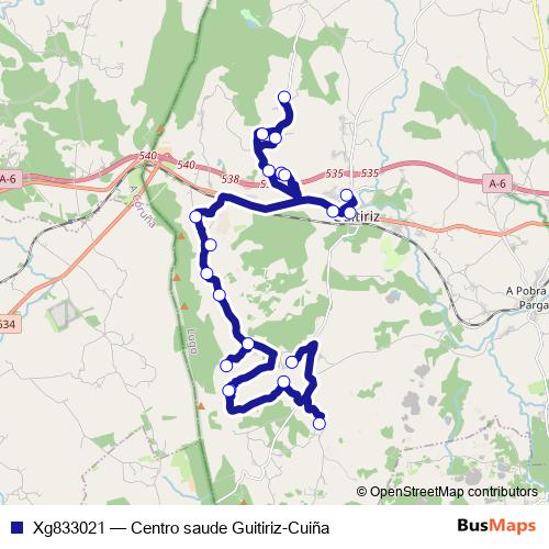 Xg833021 bus Line Map
