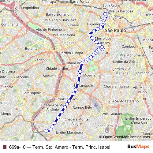 669a-10 bus Line Map
