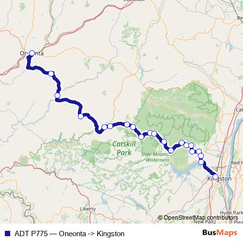 ADT P775 bus Line Map