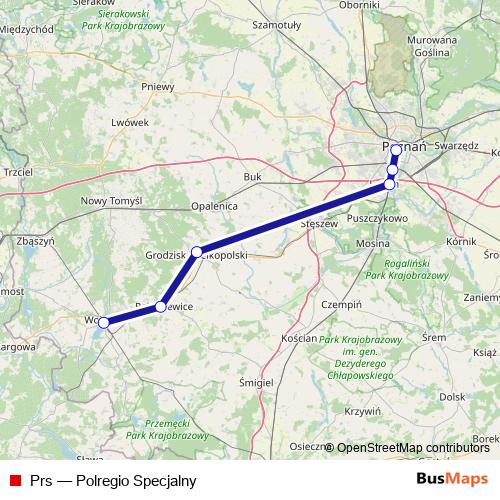 Prs rail Line Map