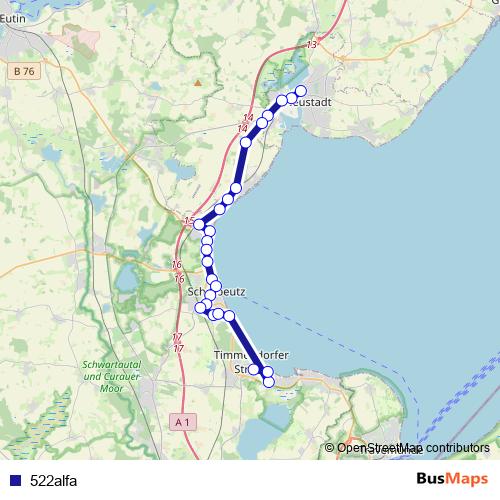 522alfa bus Line Map